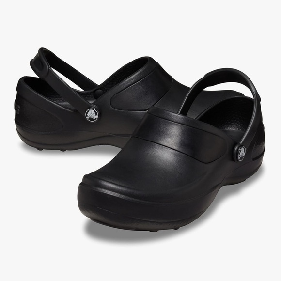 Crocs Women's Mercy Work Clog Black Size 10 - Picture 1 of 14